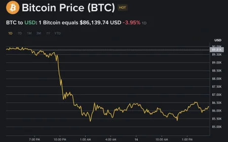 Bitcoin tiếp tục rơi tự do, thị trường tiền số đỏ lửa