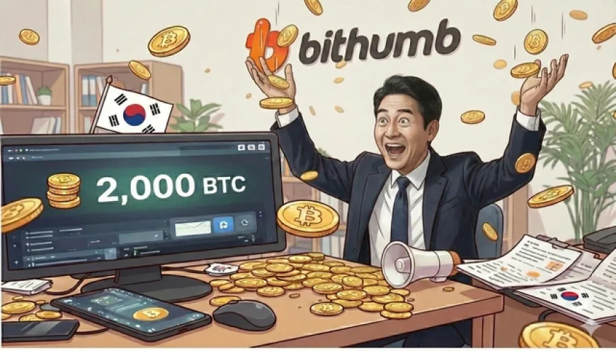 Sàn giao dịch tiền mã hóa Hàn Quốc tặng nhầm 2.000 Bitcoin cho mỗi người