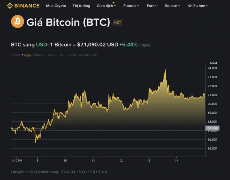 Giá Bitcoin hôm nay 15.3.2025: Vẫn tăng bất chấp cảnh báo của ông Trump về Iran